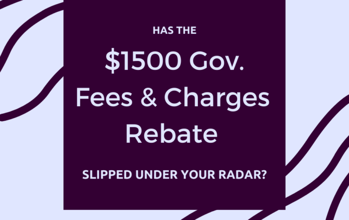 Govt fees & charges rebate