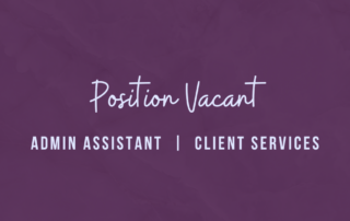 Admin Assistant Position Vacant