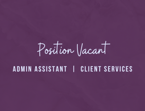 Position Vacant –  Admin Assistant
