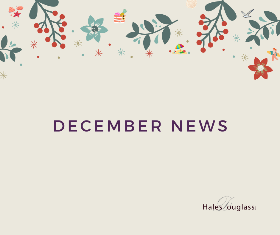 Hales Douglass December News blog header